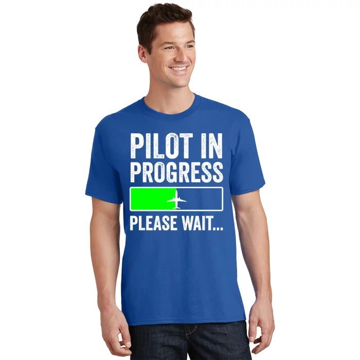 Funny Flight School Student Pilot In Progress Gift T-Shirt