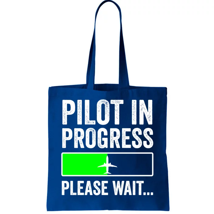 Funny Flight School Student Pilot In Progress Gift Tote Bag