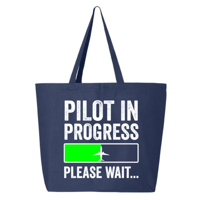 Funny Flight School Student Pilot In Progress Gift 25L Jumbo Tote