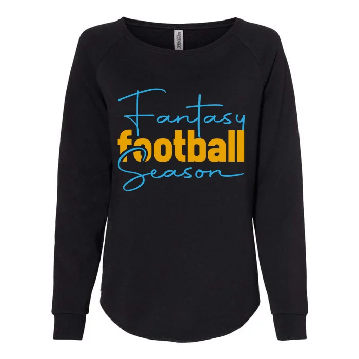 Fantasy Football Season Graphic Womens California Wash Sweatshirt