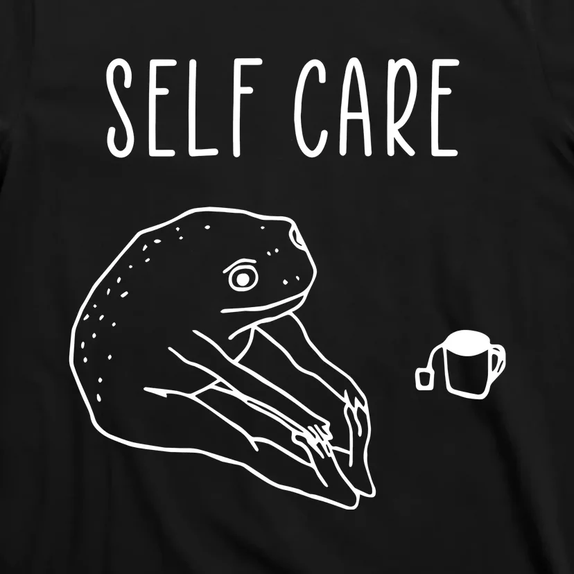 Funny Frog Self Care Yoga T-Shirt