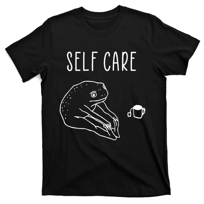 Funny Frog Self Care Yoga T-Shirt