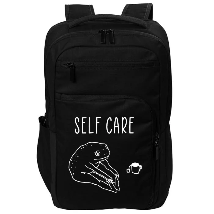 Funny Frog Self Care Yoga Impact Tech Backpack