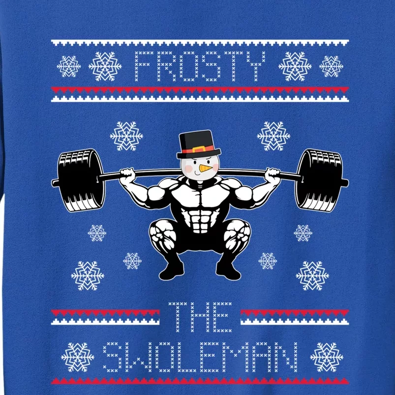 Funny Frosty Swole Bodybuilding Snow Christmas Gym Gift Sweatshirt