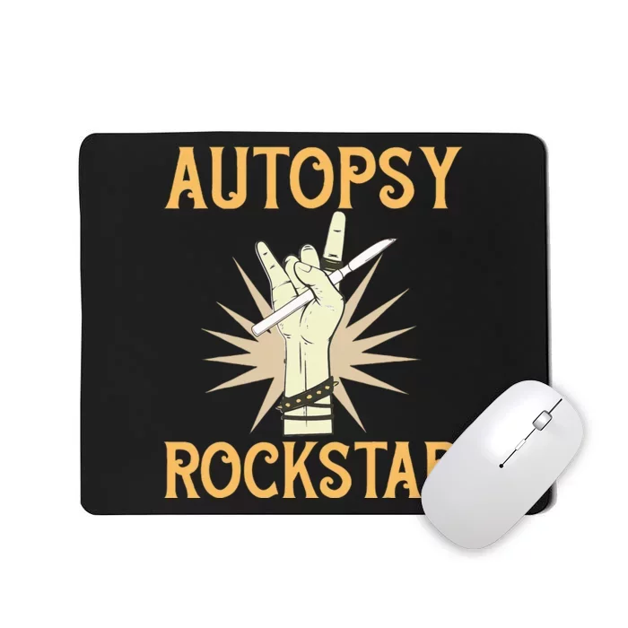 Funny Forensic Scientist Science Autopsy Rockstar Mousepad