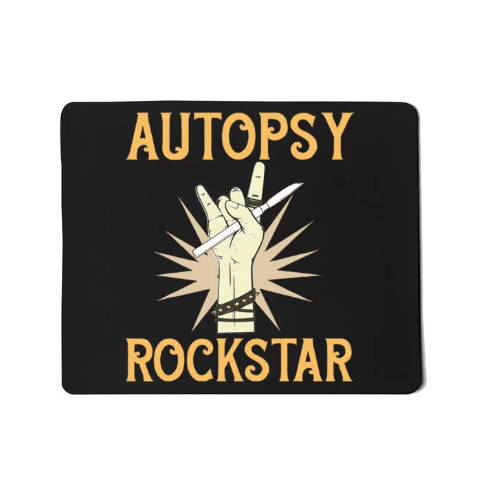 Funny Forensic Scientist Science Autopsy Rockstar Mousepad