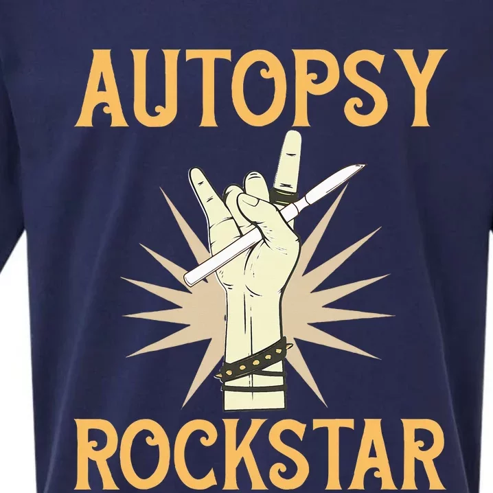 Funny Forensic Scientist Science Autopsy Rockstar Sueded Cloud Jersey T-Shirt