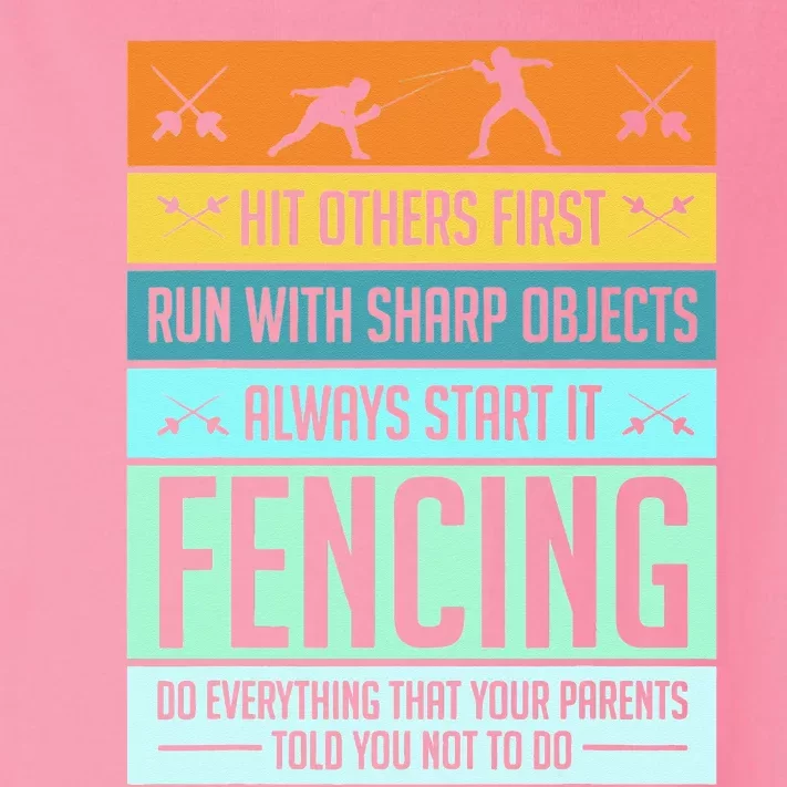 Funny Fencing Sport Pun For Men Women Kids Toddler Long Sleeve Shirt