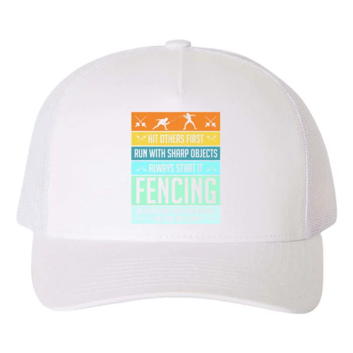 Funny Fencing Sport Pun For Men Women Kids Yupoong Adult 5-Panel Trucker Hat