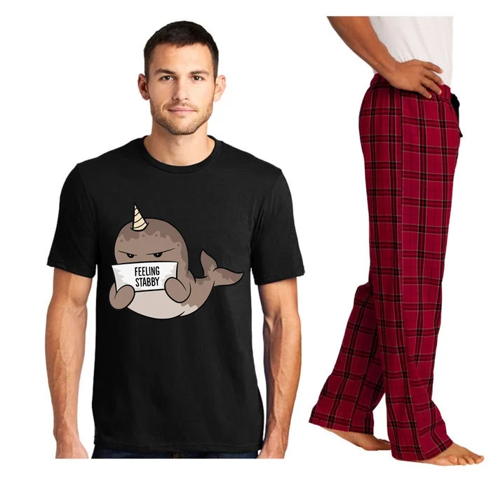 Funny Feeling Stabby Kawaii Whale Pajama Set