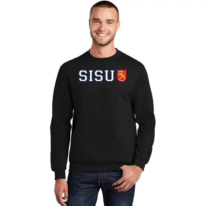 Finland Finnish Sisu Flag Crest Sweatshirt