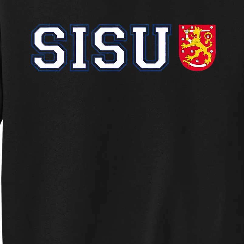 Finland Finnish Sisu Flag Crest Sweatshirt