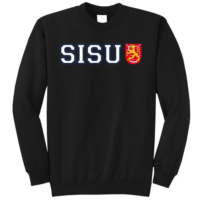 Finland Finnish Sisu Flag Crest Sweatshirt