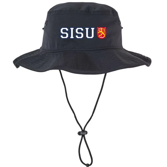 Finland Finnish Sisu Flag Crest Legacy Cool Fit Booney Bucket Hat