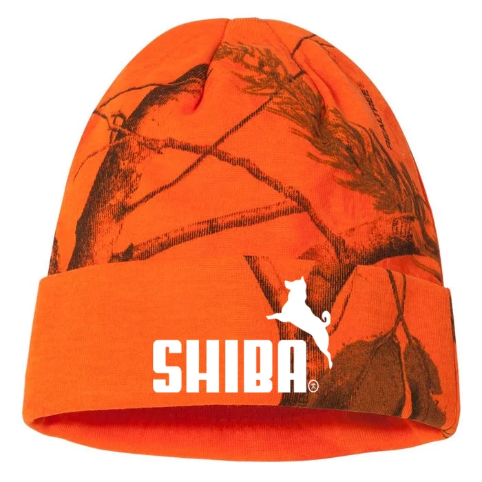 Forever Faster Shiba Funny Shiba Inu Mom Gift Kati - 12in Camo Beanie