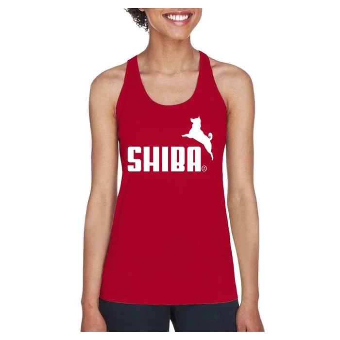 Forever Faster Shiba Funny Shiba Inu Mom Gift Women's Racerback Tank