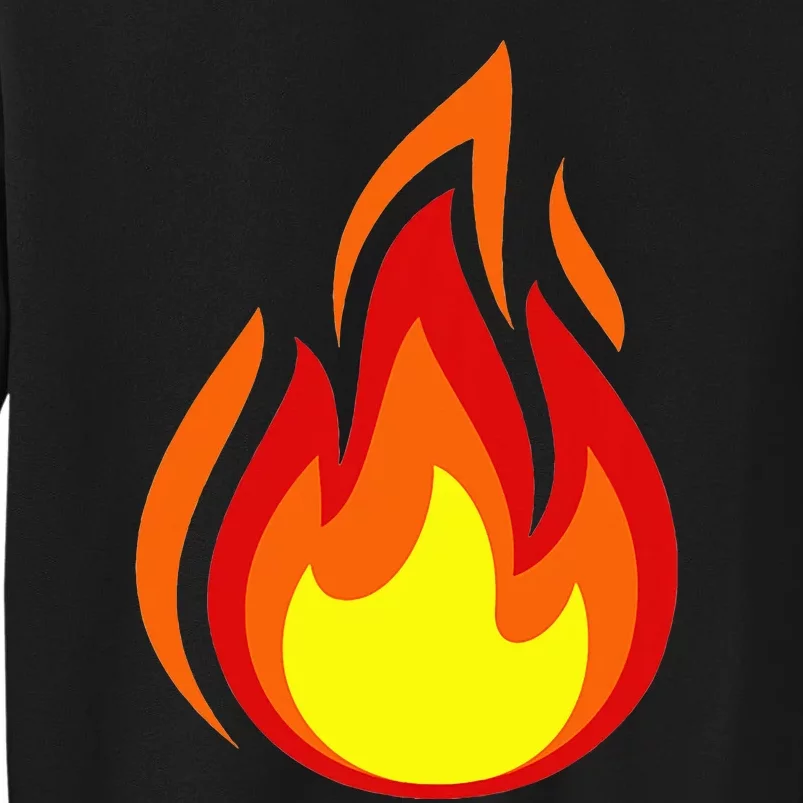 Fire Flame Symbol Tall Sweatshirt