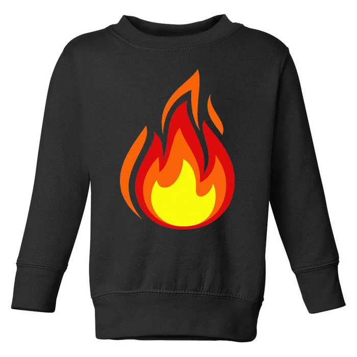 Fire Flame Symbol Toddler Sweatshirt