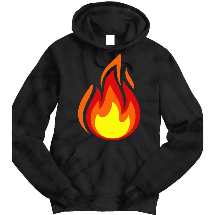 Fire Flame Symbol Tie Dye Hoodie