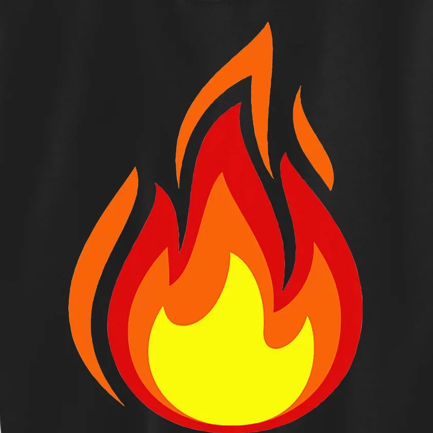 Fire Flame Symbol Kids Sweatshirt