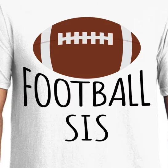 Funny Football Sis American Football Family Matching Sister Cute Gift Pajama Set