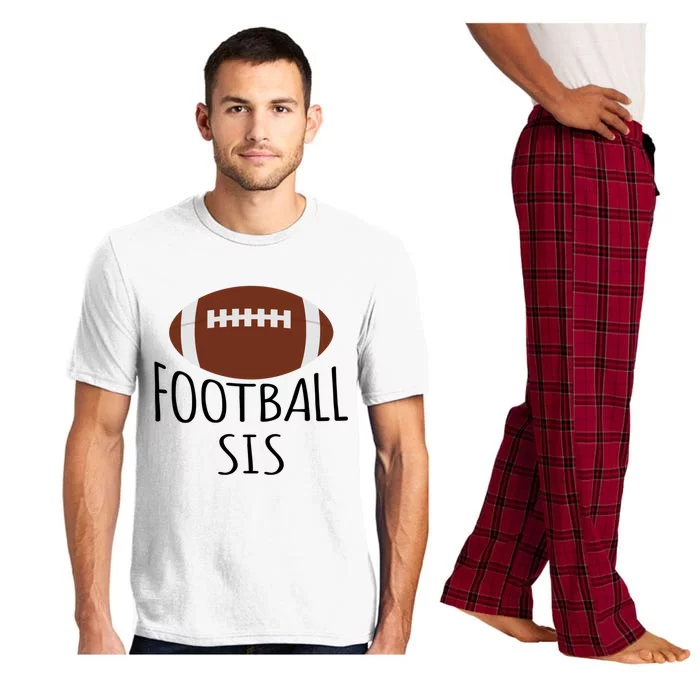 Funny Football Sis American Football Family Matching Sister Cute Gift Pajama Set