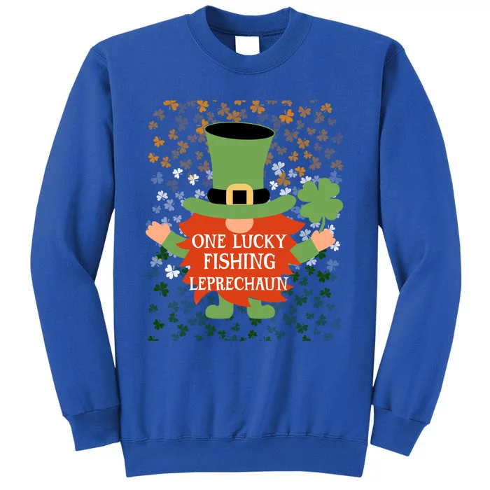 Fishing Funny St Patrick's Day Lucky Gnome Family Matching Gift Sweatshirt