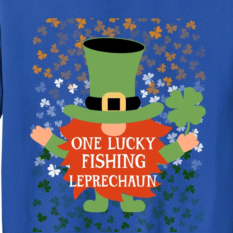 Fishing Funny St Patrick's Day Lucky Gnome Family Matching Gift Tall Sweatshirt