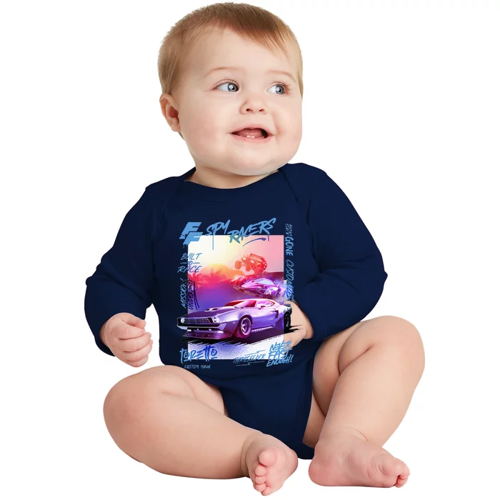 Fast & Furious Spy Racers Graffiti Poster Baby Long Sleeve Bodysuit