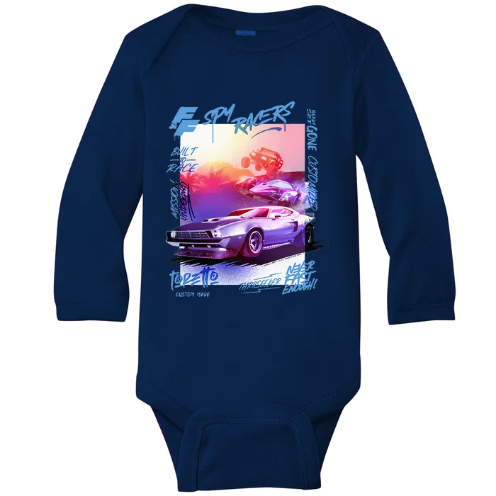 Fast & Furious Spy Racers Graffiti Poster Baby Long Sleeve Bodysuit