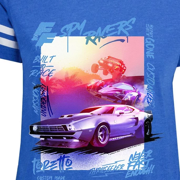 Fast & Furious Spy Racers Graffiti Poster Enza Ladies Jersey Football T-Shirt