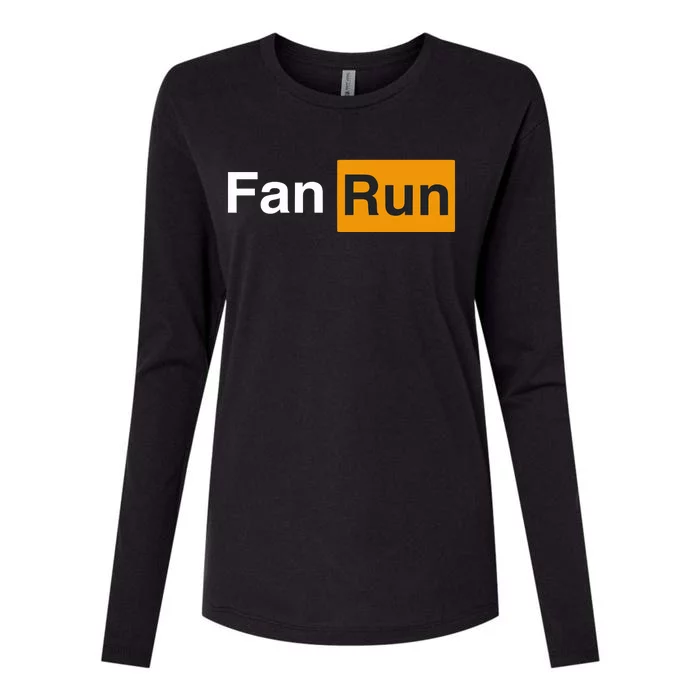 Fanrunradio Fanrun Sports Hub Womens Cotton Relaxed Long Sleeve T-Shirt