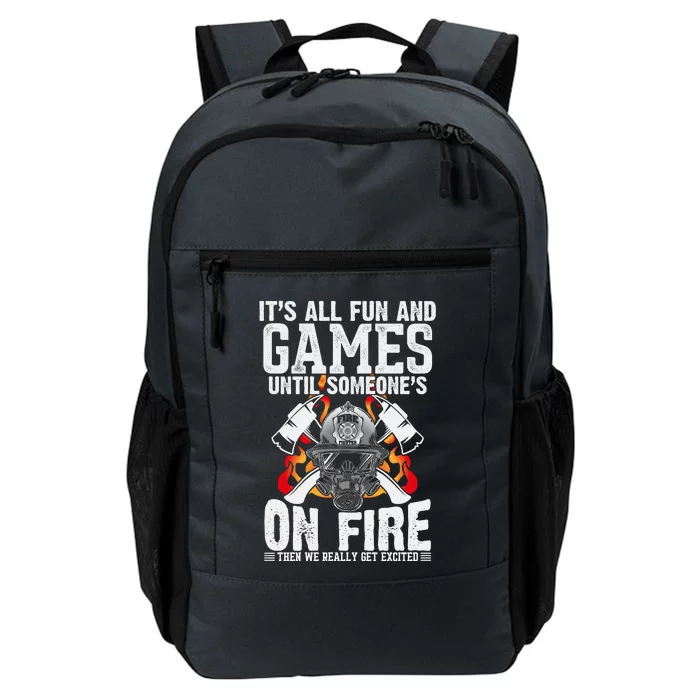 Funny Firefighter Slogan Daily Commute Backpack