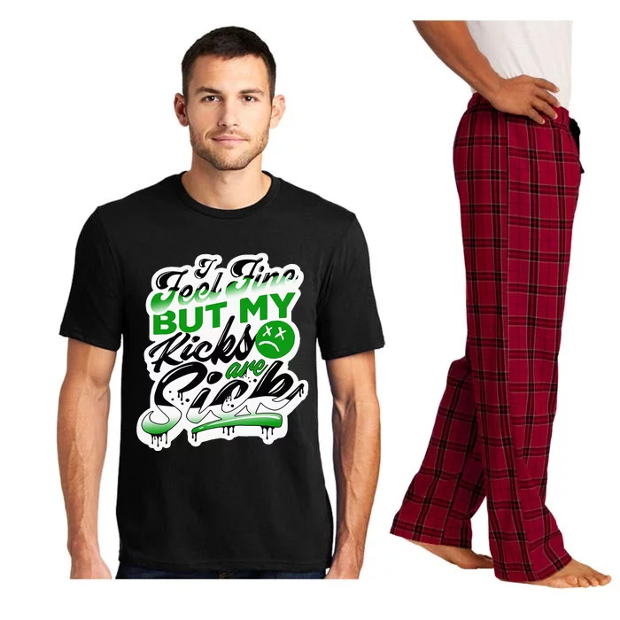 Feel Fine Sneaker Match Retro 3 Pine Green Pajama Set