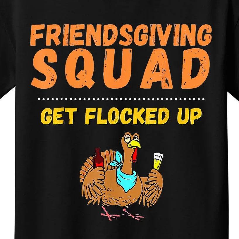 Funny Friendsgiving Squad This Thanksgiving Day Turkey Kids T-Shirt