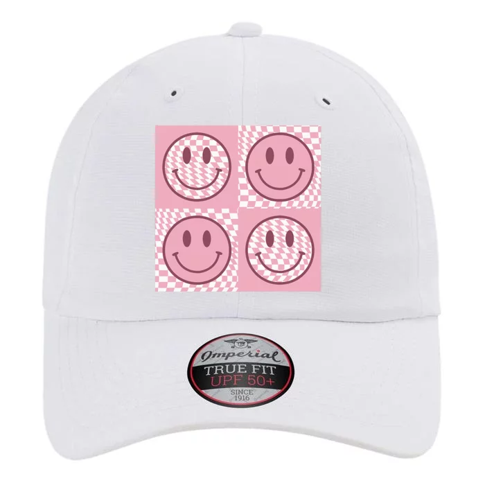 Funny Face Shirt Checkered Pattern Smile Face Meme Trendy The Original Performance Cap