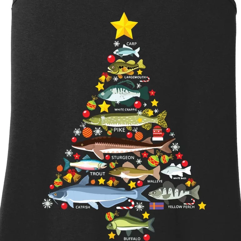 Freshwater Fish Species Christmas Tree Fishing Xmas Ladies Essential Tank