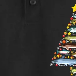 Freshwater Fish Species Christmas Tree Fishing Xmas Dry Zone Grid Performance Polo