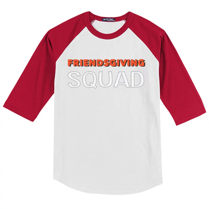 Friendsgiving FriendsGiving Squad Thanksgiving Kids Colorblock Raglan Jersey