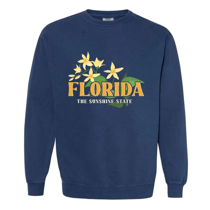 Florida FL Sunshine State Garment-Dyed Sweatshirt