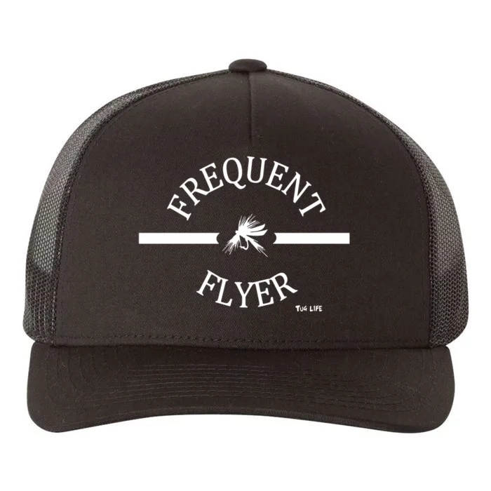 Frequent Flyer Trout Flies Fishing Life Yupoong Adult 5-Panel Trucker Hat