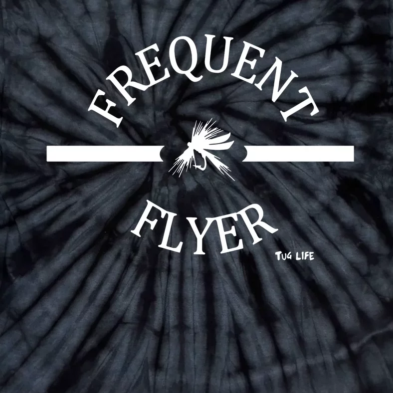 Frequent Flyer Trout Flies Fishing Life Tie-Dye T-Shirt