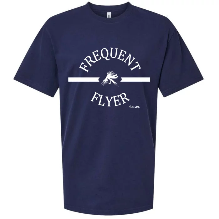 Frequent Flyer Trout Flies Fishing Life Sueded Cloud Jersey T-Shirt