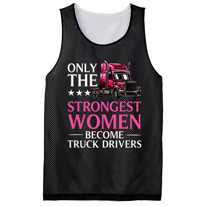 Funny Female Truck Driver Design For Wo Trucking Mesh Reversible Basketball Jersey Tank