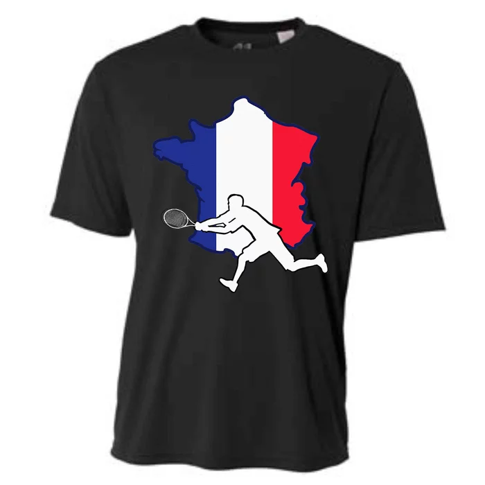 French For Tennis Lovers Tennis Player From France Cooling Performance Crew T-Shirt