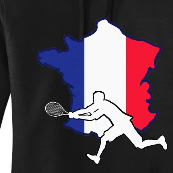 French For Tennis Lovers Tennis Player From France Women's Pullover Hoodie