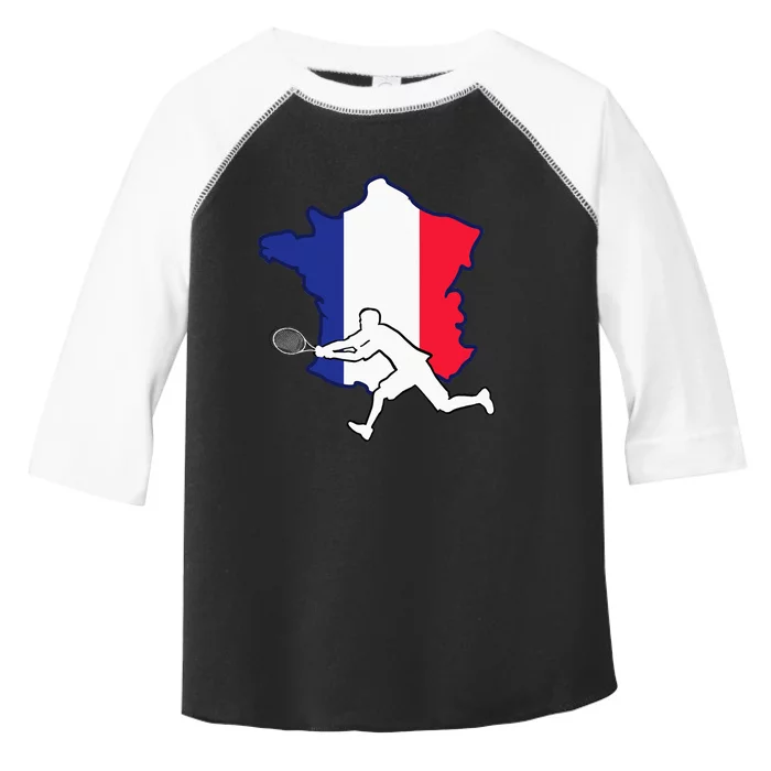 French For Tennis Lovers Tennis Player From France Toddler Fine Jersey T-Shirt