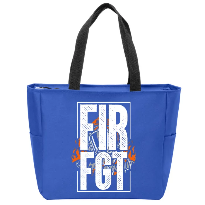 Firefighter Fire Truck Fire Departt Rescue Fire Gift Zip Tote Bag