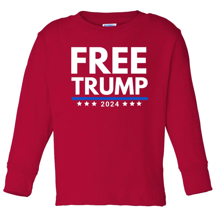 #Freetrump, Free Trump, Trump Is Innocent Free Trump 2024 Toddler Long Sleeve Shirt