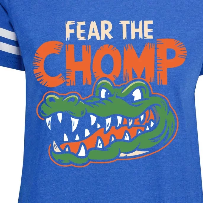 Florida Fear The Chomp Gator Enza Ladies Jersey Football T-Shirt